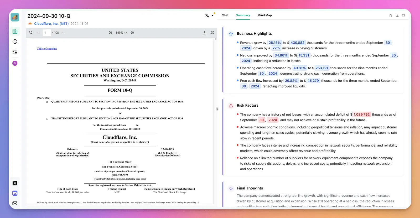 Chat2Report - Financial Report Analysis Tool - Image 3